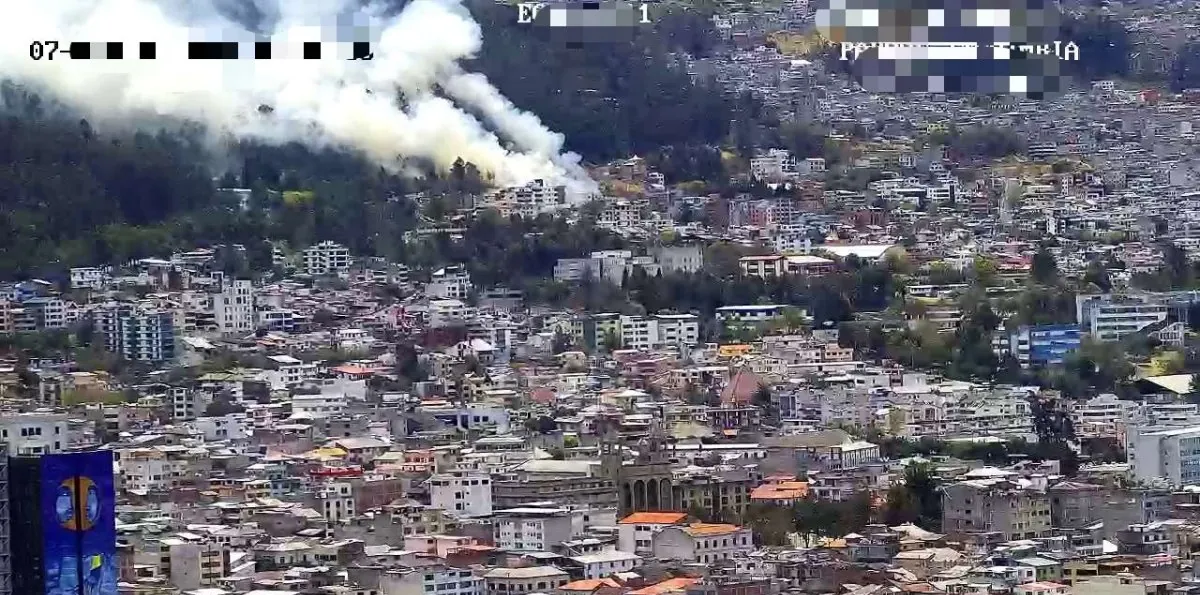 Quito enfrenta un nuevo incendio forestal este 7 de septiembre en La Gasca