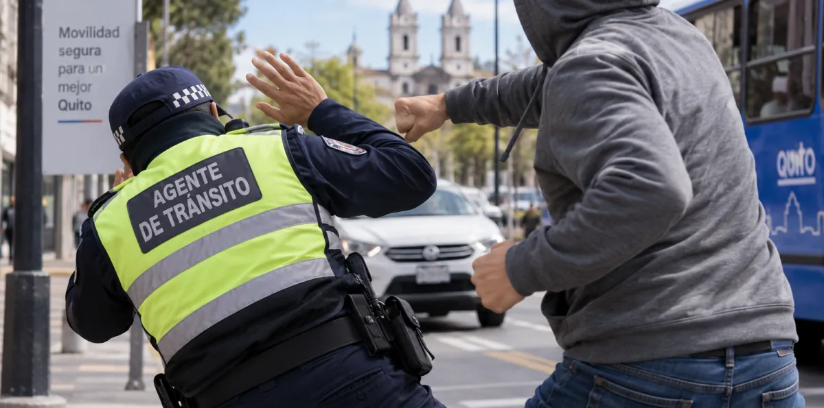 Agresión a un Agente de Tránsito en Quito: Corte dicta pena de 2 años y 8 meses de prisión