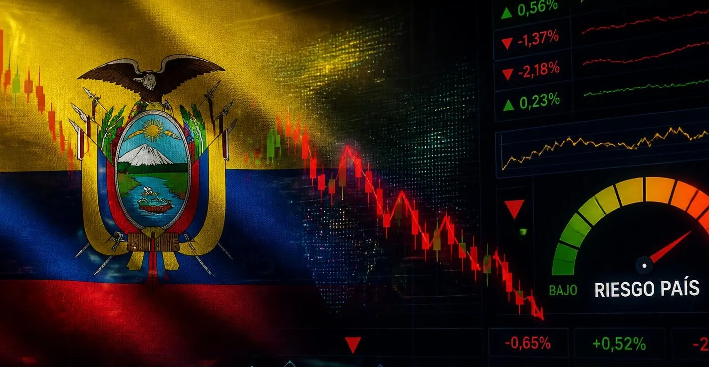 BCE informa cambio en cálculo del riesgo país de Ecuador