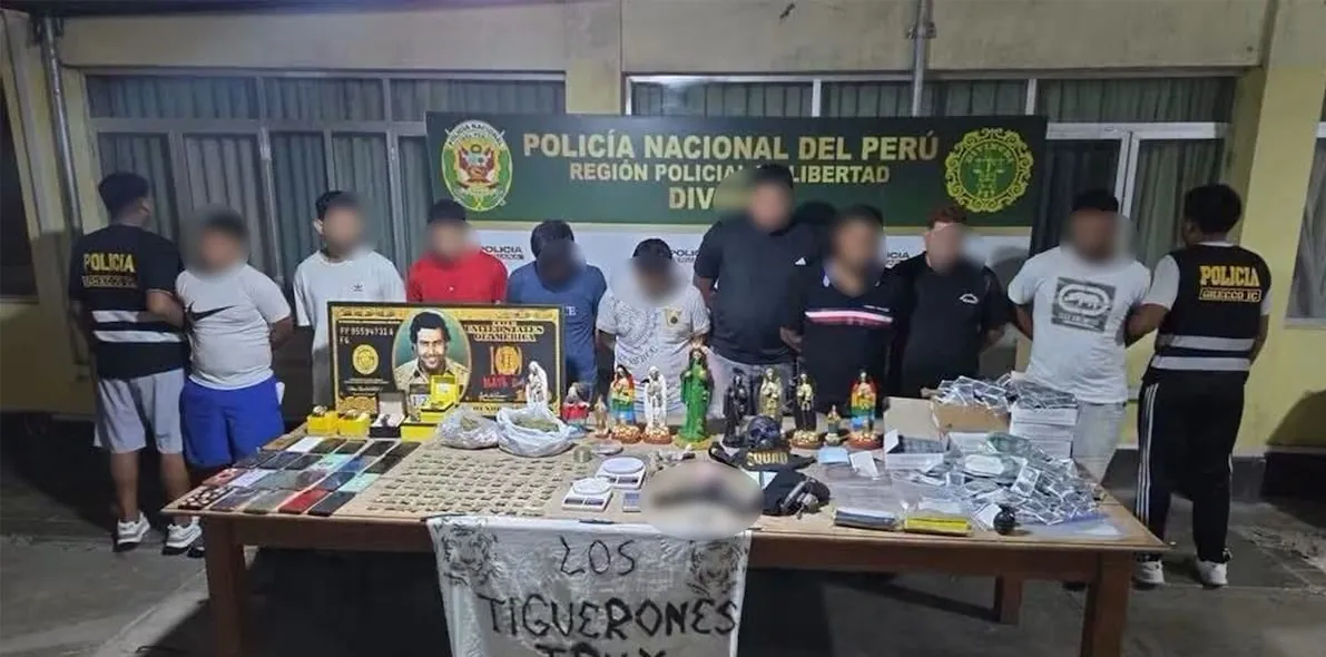Nueve ecuatorianos son detenidos en Perú, serían miembros de Los Tiguerones Trux