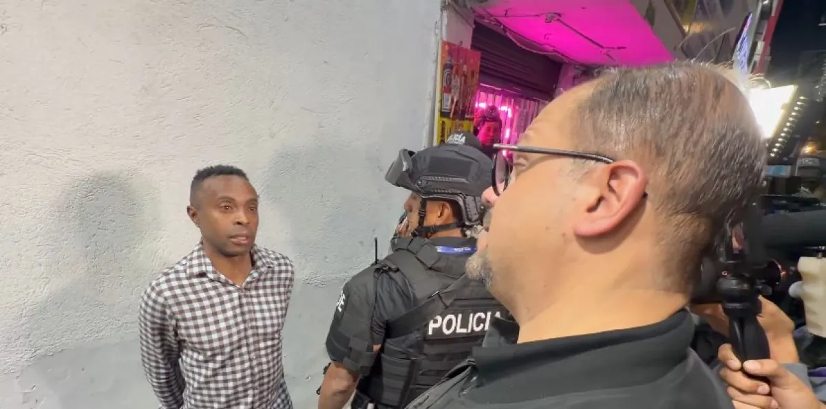 Christian ‘Diablito’ Lara reacciona tras su detención durante el operativo Pandora en Quito