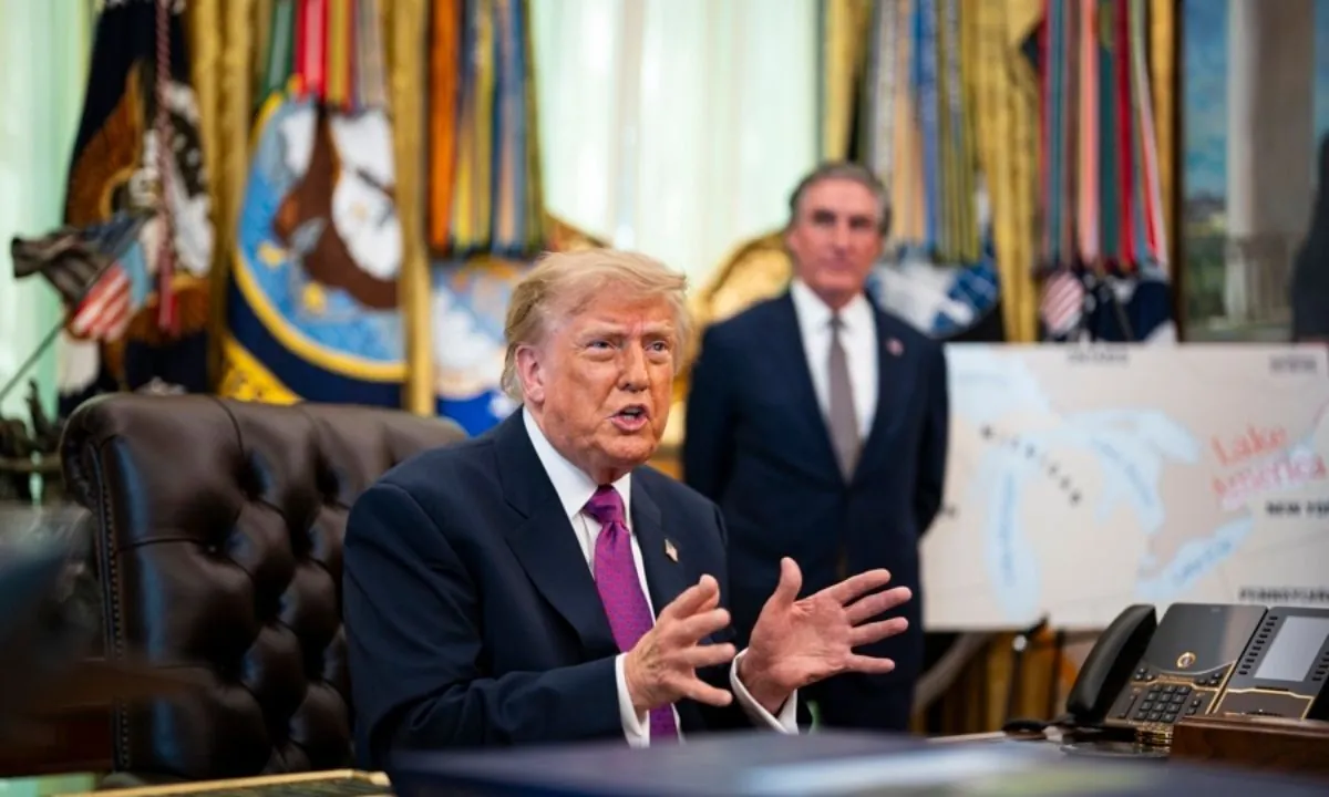 Trump cambia el nombre del lago Ontario por lago América y plantea renombrar un océano