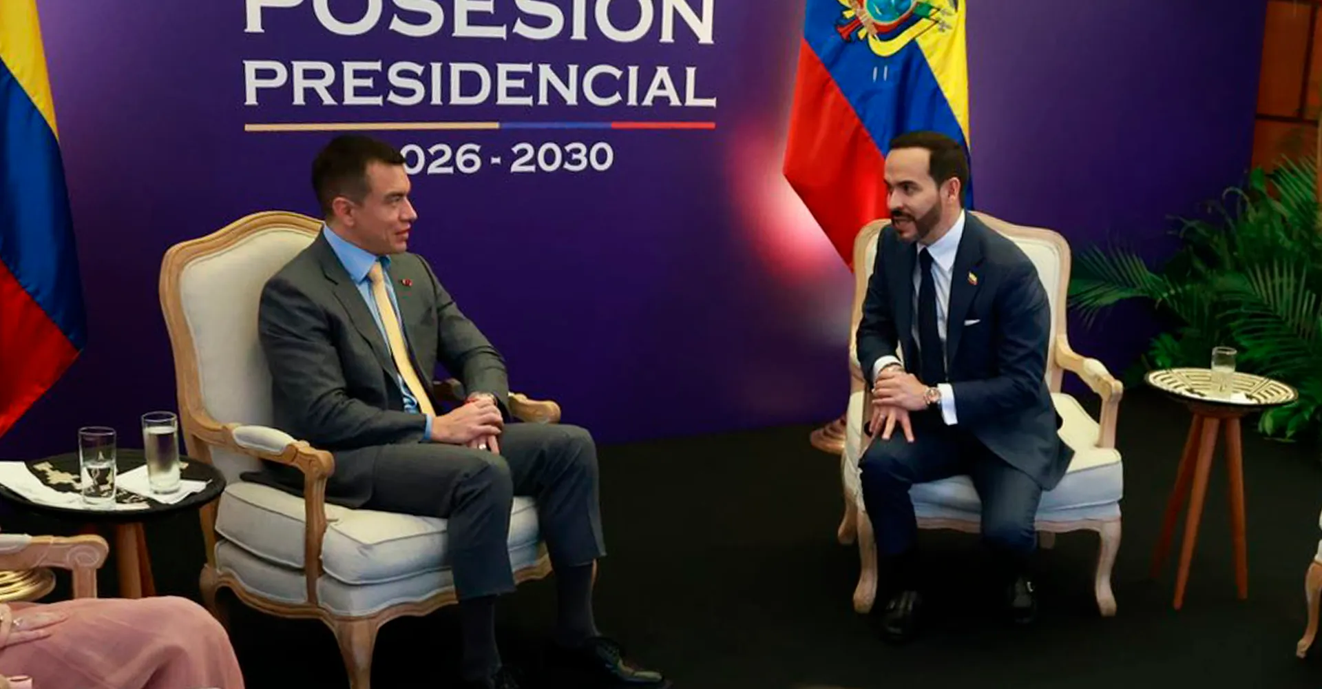 Noboa y De la Espriella abren agenda de seguridad, comercio y energía en Cali