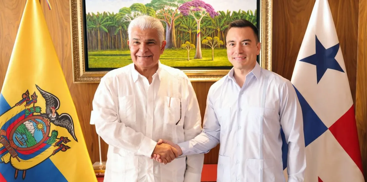 Daniel Noboa se reúne con José Raúl Mulino en Guayaquil: agenda con el presidente de Panamá