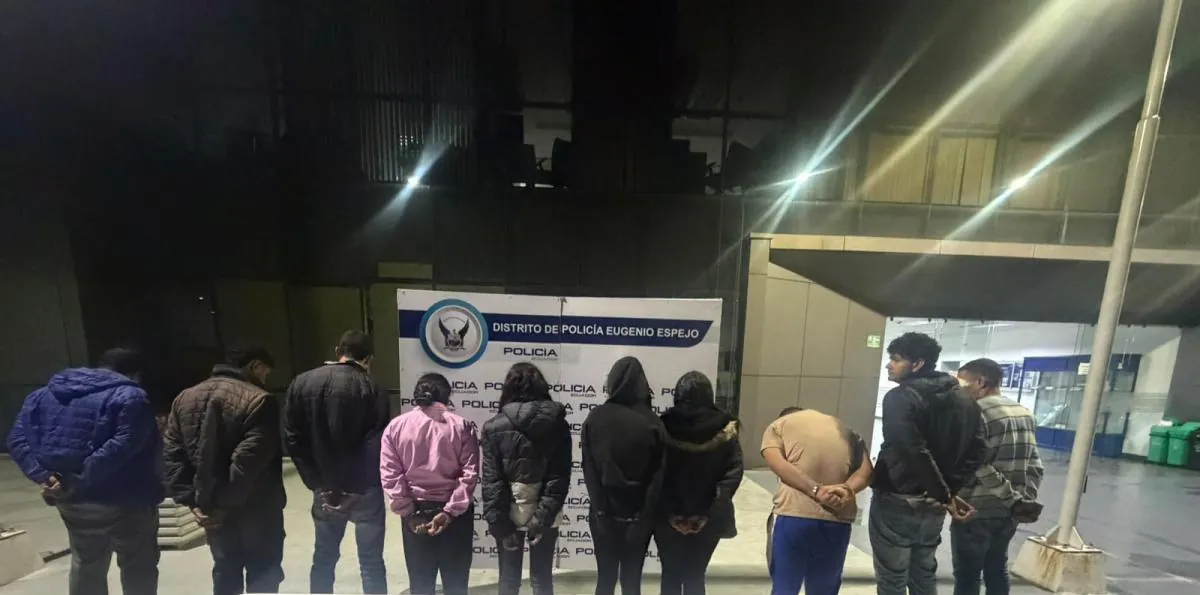 Presunta red de extorsión y robo con vinculación a Los Lobos fue desarticulada en Quito
