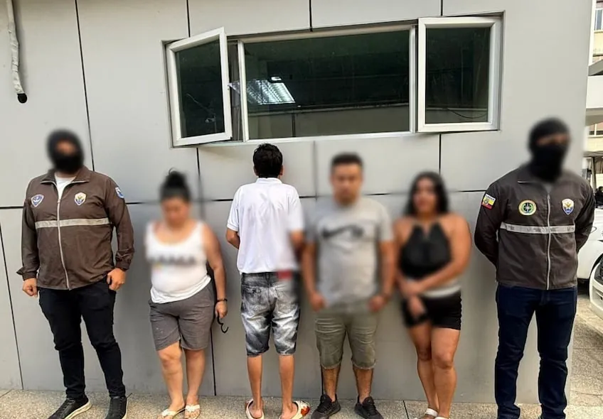 Cuatro personas son aprehendidas en Loja con 300 gramos de pasta base de cocaína