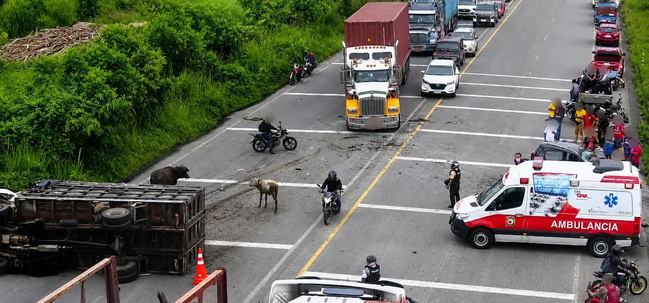 Cuatro fallecidos y dos heridos en siniestro de tránsito en la carretera Quinindé-Santo Domingo