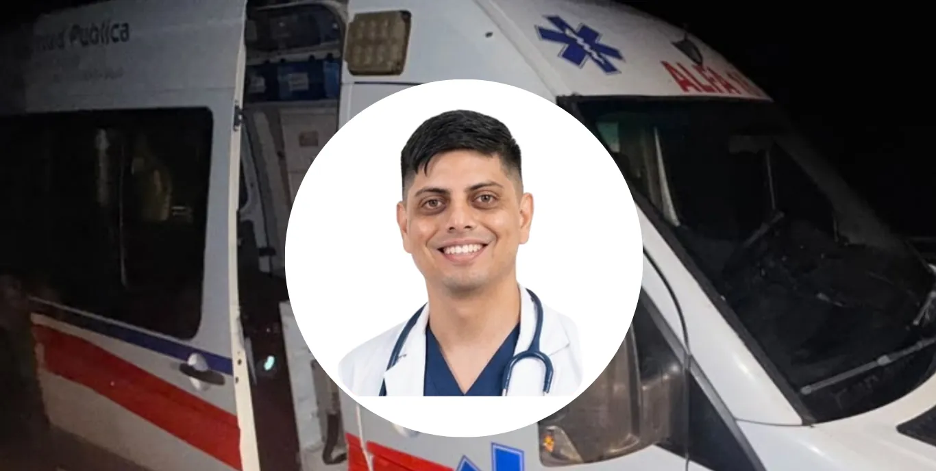 ‘Amor, ya voy de regreso’: el último mensaje del médico antes de ser asesinado junto a conductor de una ambulancia en Manabí