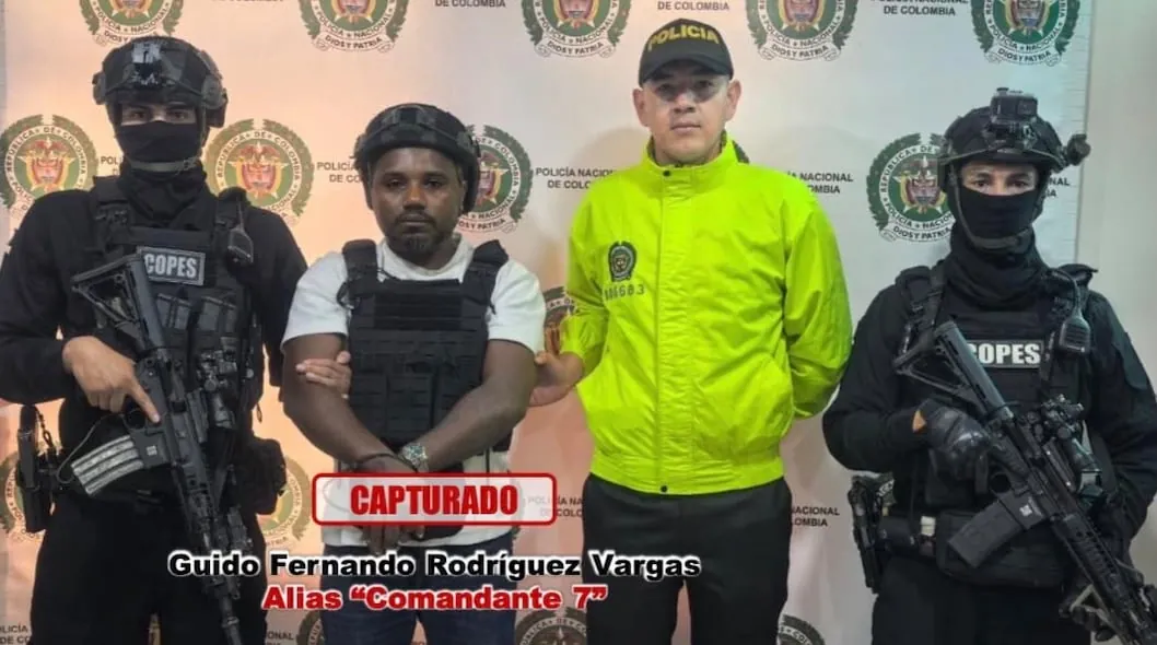 Quién es alias ‘Comandante 7′, objetivo de alto valor capturado en Colombia