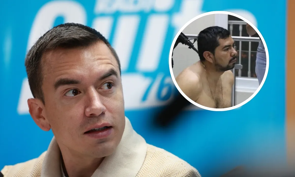 Daniel Noboa reacciona a la captura de Jackson Zambrano y señala el financiamiento de ‘Pipo’