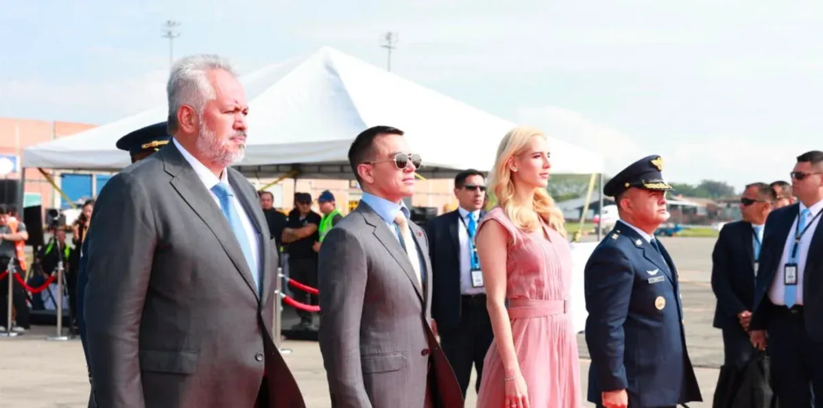 Daniel Noboa llega a Cali para la investidura de Abelardo de la Espriella