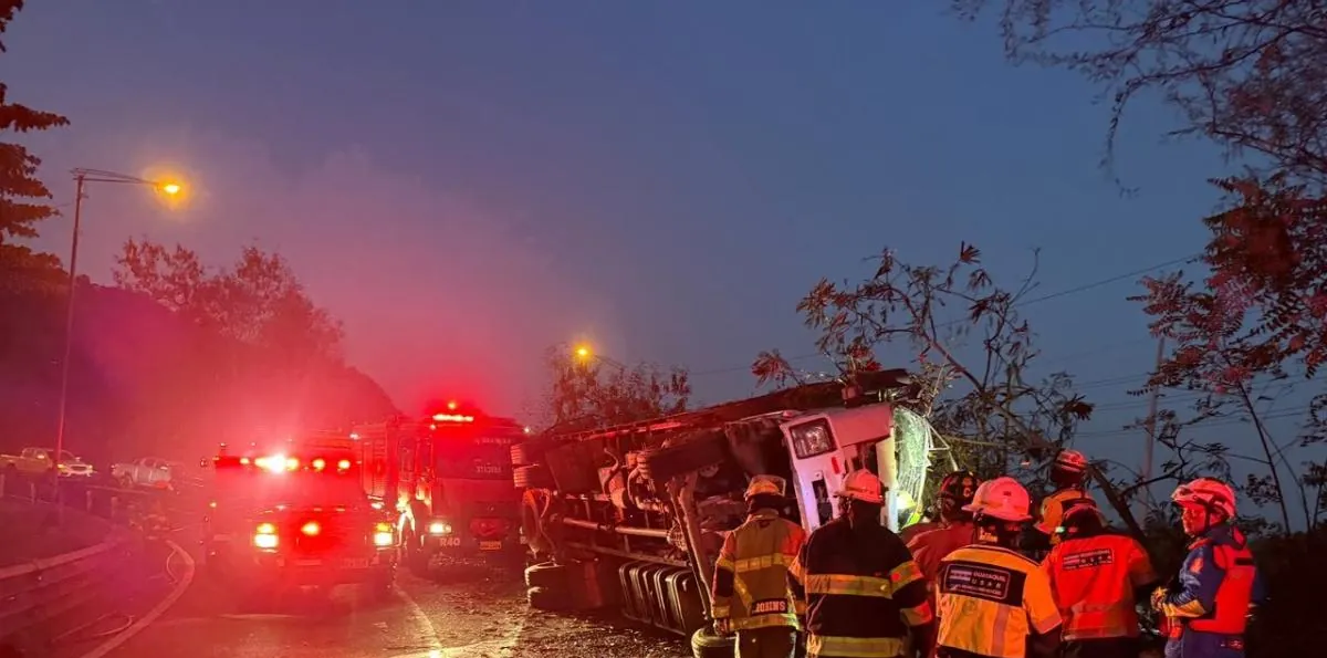 Nuevo accidente de tránsito se reporta en el kilómetro 14 de la vía a la Costa, norte de Guayaquil