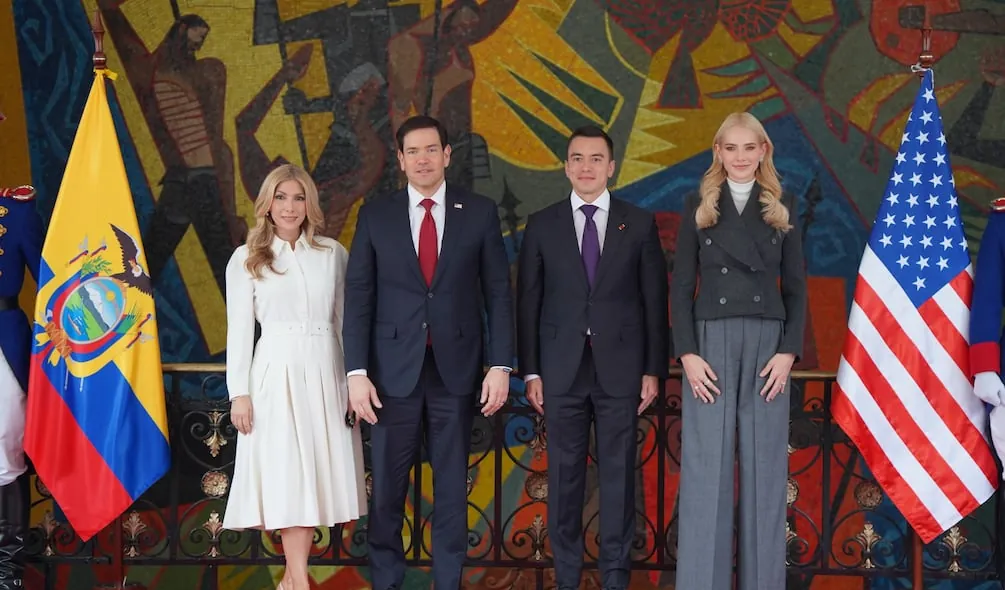 Cooperación logística, donación de nave y bloqueo económico a Los Tiguerones, resultados de la visita de Marco Rubio a Ecuador