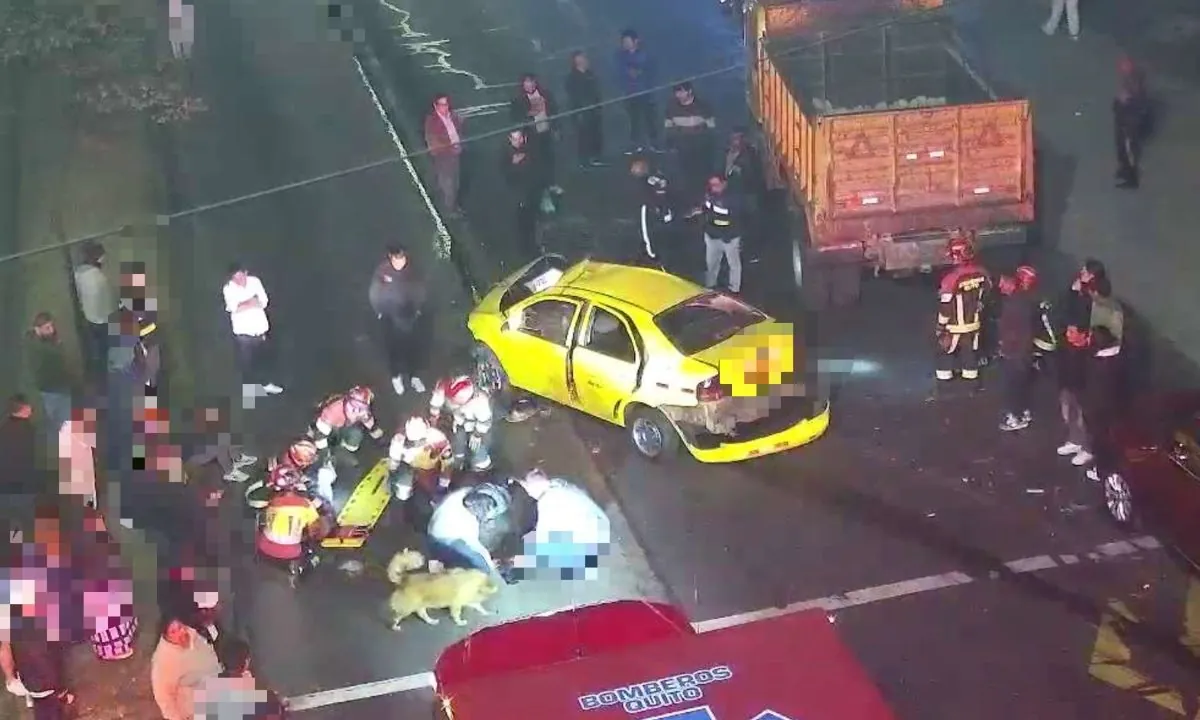 Siniestro en el sur de Quito deja un fallecido y cuatro heridos este miércoles 23 de septiembre
