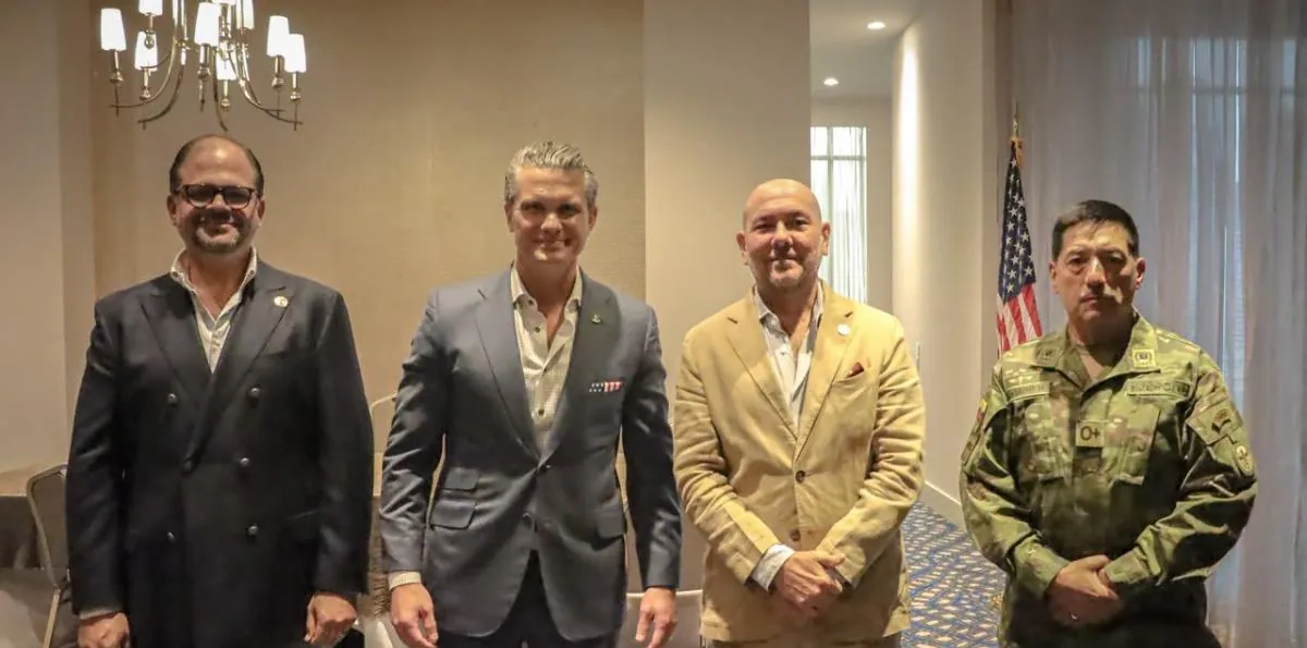Loffredo y Reimberg se reunieron con el secretario de Defensa de Estados Unidos para reforzar cooperación