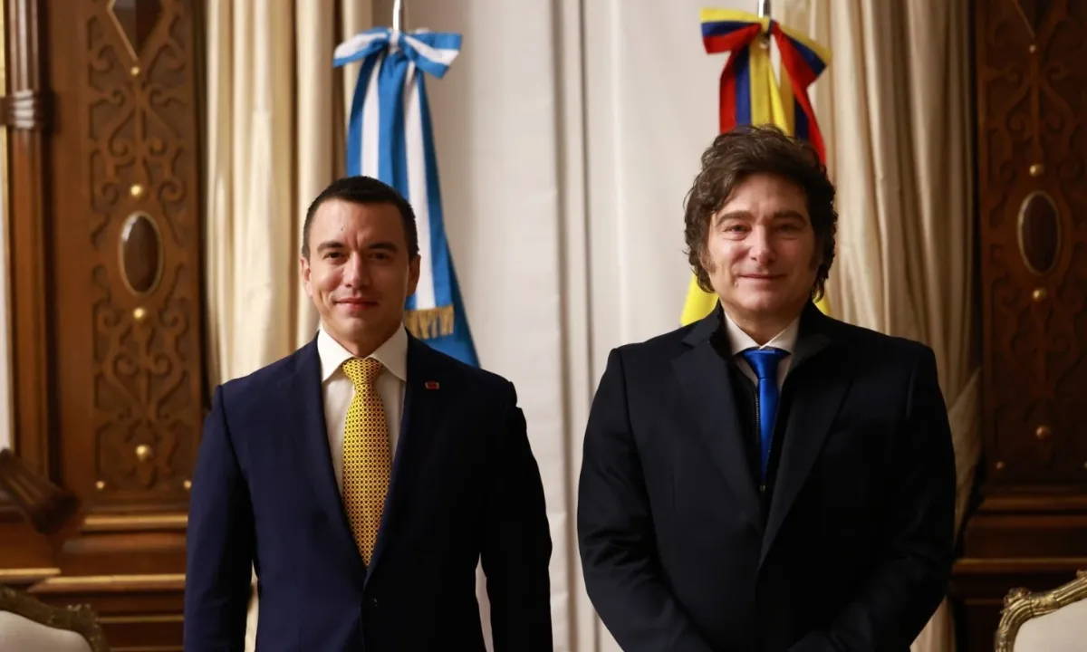 Estos son los acuerdos que Javier Milei y Daniel Noboa tratarán en Ecuador