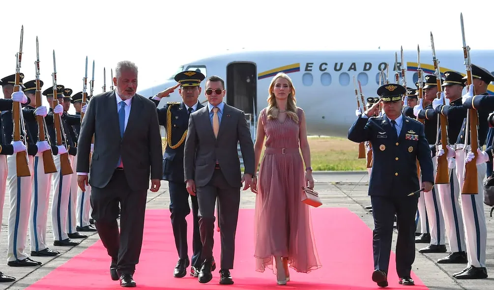 Daniel Noboa llega a Cali para asistir a la posesión presidencial de Abelardo de la Espriella