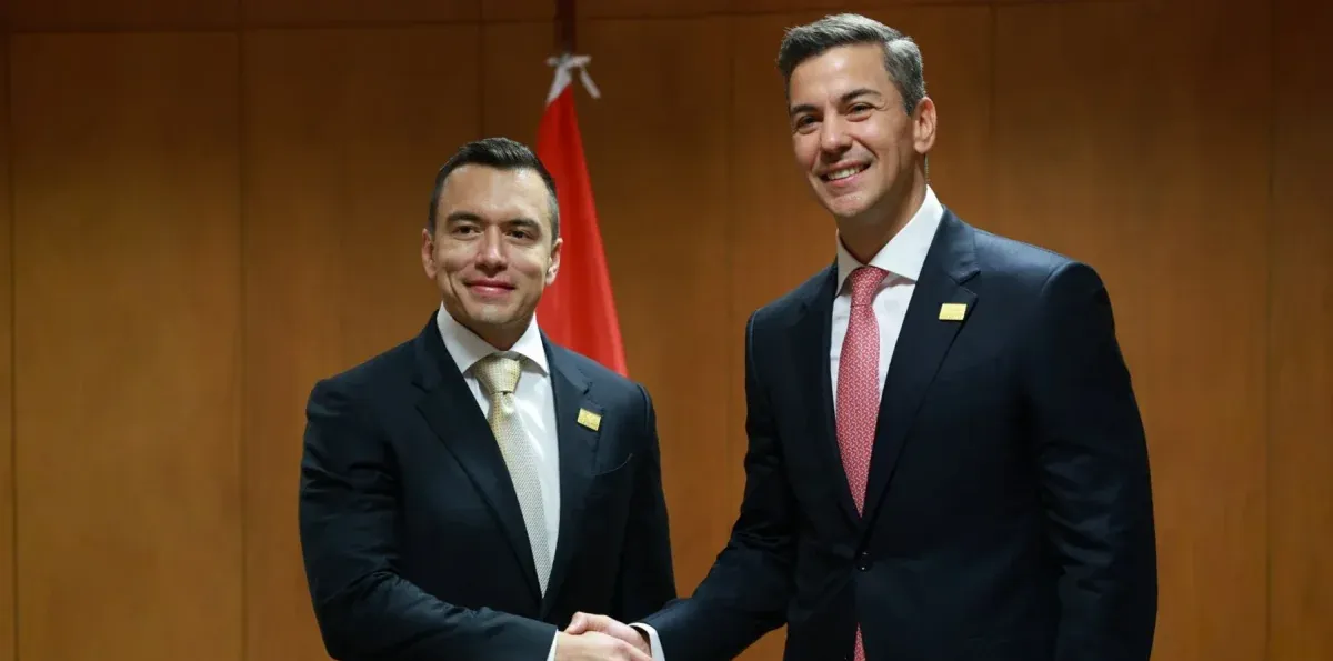 Qué acuerdos firmarán Ecuador y Paraguay durante la visita de Santiago Peña a Quito