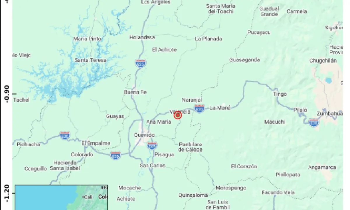 Sismo de magnitud 3,0 se registró en Los Ríos este jueves 6 de agosto