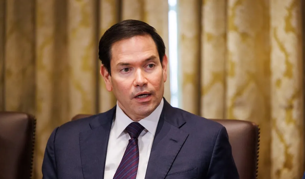 Marco Rubio llega a la Cancillería de Perú para iniciar su visita oficial a Lima